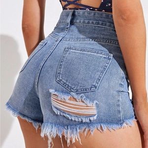 shein denim shorts size small
